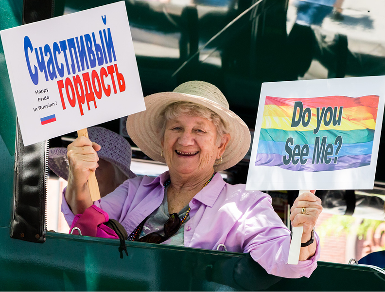 LGBT Older Adults at Pride Parade
